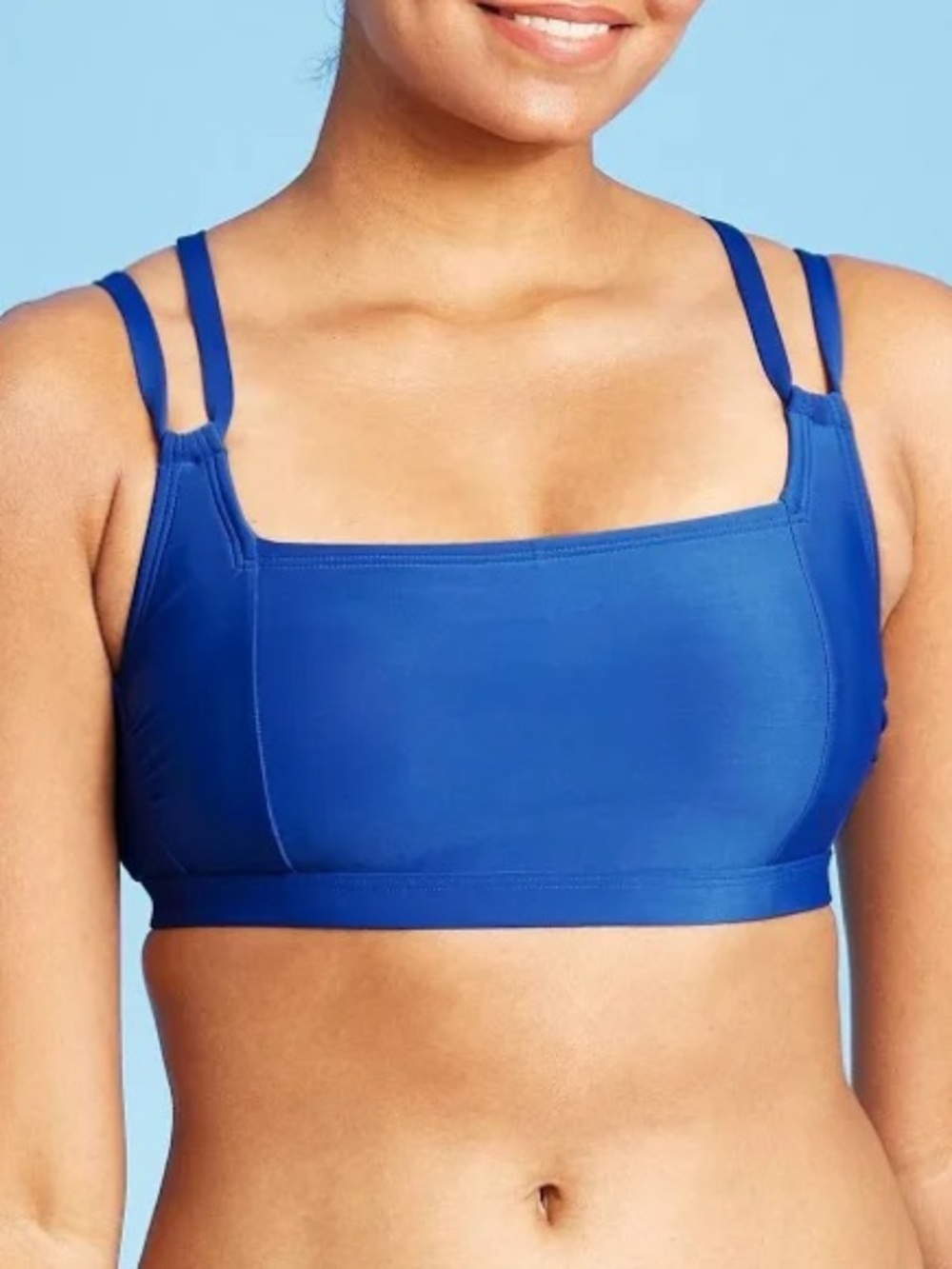 All in Motion: Sport Swim Bikini Top,  Bright Blue, Size. M